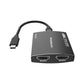 Simplecom DA330 USB-C to Dual HDMI MST Adapter 4K@60Hz with PD and Audio Out