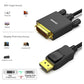 BENFEI DisplayPort to DVI 1.8m (6 Feet) Cable