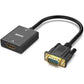 BENFEI HDMI to VGA, Uni-Directional HDMI Computer to VGA Monitor  Adapter (Female to Male) with 3.5mm Audio Jack