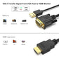 BENFEI 324BK VGA to HDMI Cable with Audio, 1080P Uni-Directional 1.8M