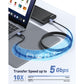 BENFEI 369GY 3M USB 3.0 to USB C Cable, 5Gbps High-Speed Data Sync & 3A Charging