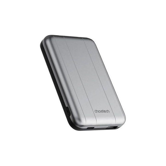 CHOETECH B655-SL 5000mAh Magnetic Wireless Power Bank 10W (Silver)