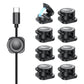 CHOETECH MCC001-BK 6 Pack Professional grade Magnetic Lock Cord Holder Clips Black