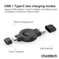 CHOETECH T606-F USB-A +USB-C Magnetic Charger for Samsung & Apple Watch