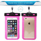 CHOETECH WPC007-PK Universal WaterProof Cell Phone Pouch bag up to 8-inch (Pink)