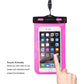 CHOETECH WPC007-PK Universal WaterProof Cell Phone Pouch bag up to 8-inch (Pink)