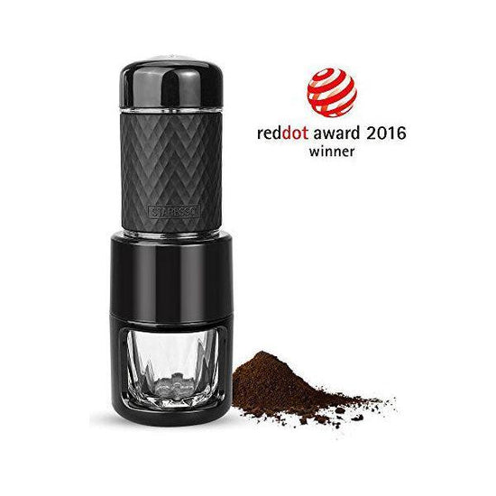 STARESSO Coffee Maker Red Dot Award Winner Portable Espresso Cappuccino Quick Cold Brew Manual Coffee Maker Machines All in One - Black