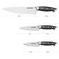 Warmot 3-Piece High Carbon Stainless Steel Ultra Chef Knife Set with Gift Box (317-3)