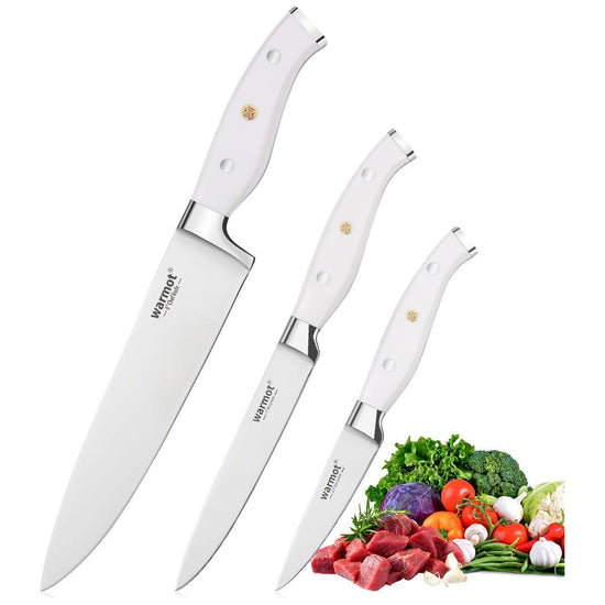 Warmot 3-Piece Ultra Sharp Chefs Knife Set with Gift Box (956-3)