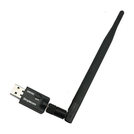 Simplecom NW392 USB Wireless N WiFi Adapter 802.11n 300Mbps 5dBi Antenna