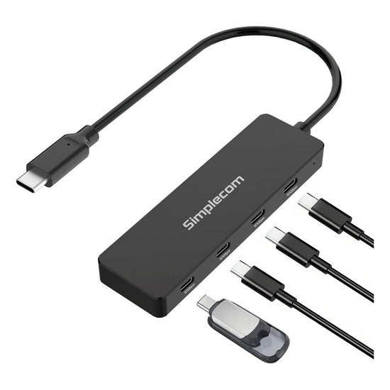 Simplecom CH384 USB-C to 4-Port USB-C Data Hub USB 3.2 Gen 2 10Gbps