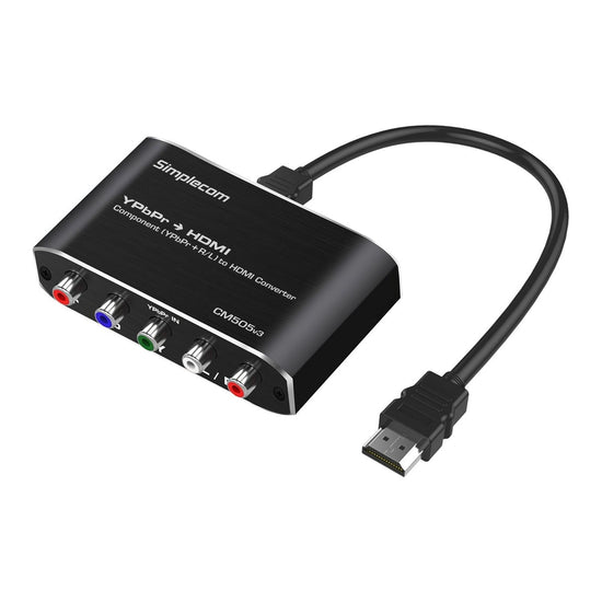 Simplecom CM505v3 Component (YPbPr + Stereo R/L) to HDMI Converter Full HD 1080p