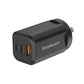 Simplecom CU365 3-Port PD 65W GaN Wall Charger Dual USB-C + USB-A for Phone Laptop