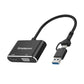 Simplecom DA326C USB 3.0 and USB-C to HDMI + VGA Video Card Adapter Full HD 1080p