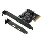 Simplecom EC312v2 PCIe x4 to 2-Port USB 3.2 Gen II 10Gbps USB-C and USB-A Expansion Card