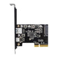 Simplecom EC312v2 PCIe x4 to 2-Port USB 3.2 Gen II 10Gbps USB-C and USB-A Expansion Card
