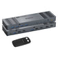 Simplecom KM490 HDMI and DisplayPort Dual Monitor KVM Switch for 2 Computers with 4-Port USB 3.0 Hub 5Gbps 8K@60Hz