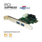 4 Port USB3.0 PCI-Expresses Card (2 External Port + Dual Port Internal Connector)