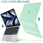 15 inch Air 2023 MacBook Air Matte Case  A2941 M2 Chip Hard Shell Case Keyboard Cover Green