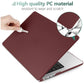 15 inch Air 2023 MacBook Air Matte Case  A2941 M2 Chip Hard Shell Case Keyboard Cover Wine Red