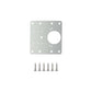1 Pcs Kitchen Cupboard Door Cabinet Hinges Repair Plate Brackets Kit Fixing Screws