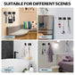 2 Pcs Wall Mount Bathroom Towel Hooks Holder Cloth Hanger Hook Kitchen Door Hanger Black