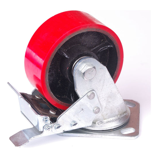 5 inch Industrial 500KG Caster Wheels Swivel with Brake Locking Casters Castor Wheels Cart Furniture Workbench