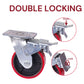 5 inch Industrial 500KG Caster Wheels Swivel with Brake Locking Casters Castor Wheels Cart Furniture Workbench
