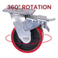 5 inch Industrial 500KG Caster Wheels Swivel with Brake Locking Casters Castor Wheels Cart Furniture Workbench