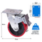 5 inch Industrial 500KG Caster Wheels Swivel with Brake Locking Casters Castor Wheels Cart Furniture Workbench