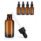 30ml (5 Pack) Amber Glass Dropper Bottle Liquid Essential Oils Bottle Bottles Leakproof Glass Tincture Bottles