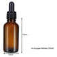 30ml (5 Pack) Amber Glass Dropper Bottle Liquid Essential Oils Bottle Bottles Leakproof Glass Tincture Bottles