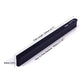 Solid Zinc Furniture Kitchen Bathroom Cabinet Handles Drawer Bar Handle Pull Knob Black 192mm