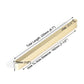 Solid Zinc Furniture Kitchen Bathroom Cabinet Handles Drawer Bar Handle Pull Knob Gold 192mm