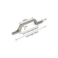 Black Zinc Kitchen Cabinet Handles Drawer Bar Handle Pull 96mm