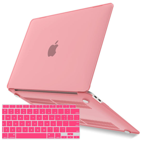 MacBook Air 13 Inch Case 2020 2019 2018, A1932, A2179, A2337 Shell Case Keyboard Cover Pink