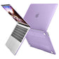 MacBook Air 13 Inch Case 2020 2019 2018, A1932, A2179, A2337 Shell Case Keyboard Cover Purple
