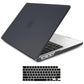 Suitable for  2023 2022 MacBook Air 13 inch case M2 Model A2681 Hard Shell Case Keyboard Cover Black