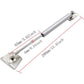 2 Pcs 100N Cabinet Door Hydraulic Hinge Metal Head Lift Support Soft Close & Buffer Telescopic