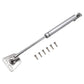 2 Pcs 100N Cabinet Door Hydraulic Hinge Metal Head Lift Support Soft Close & Buffer Telescopic