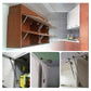 2 Pcs 100N Cabinet Door Hydraulic Hinge Metal Head Lift Support Soft Close & Buffer Telescopic