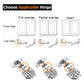 8 Pack 304 Stainless Steel Cabinet Hinges 100 Degree Soft Closing half Overlay Door Hinge Nickel Plated Finish
