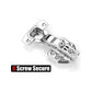 8 Pack 304 Stainless Steel Cabinet Hinges 100 Degree Soft Closing half Overlay Door Hinge Nickel Plated Finish