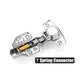 8 Pack 304 Stainless Steel Cabinet Hinges 100 Degree Soft Closing half Overlay Door Hinge Nickel Plated Finish