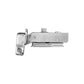8 Pack 304 Stainless Steel Cabinet Hinges 100 Degree Soft Closing half Overlay Door Hinge Nickel Plated Finish