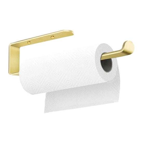 Gold Kitchen Bathroom Paper Holder Towel Holder Self Adhesive or Screw Mount 31cm