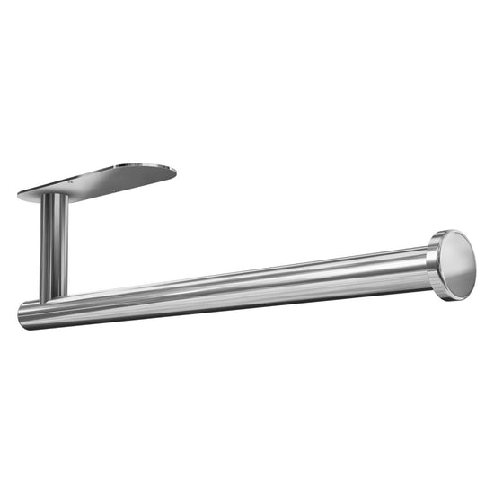 Kitchen Paper Holder Under Cabinet Wall Mount Adhesive Paper Towel Holder  Silver