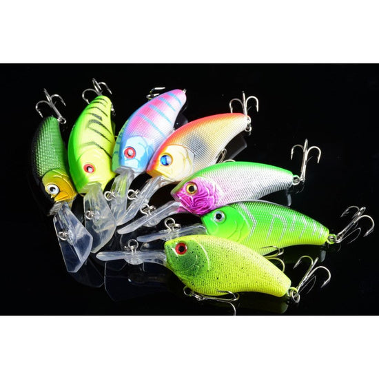 7x 9cm Popper Crank Bait Fishing Lure Lures Surface Tackle Saltwater