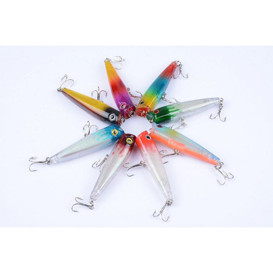 8X 6.5cm Popper Poppers Fishing Lure Lures Surface Tackle Fresh Saltwater