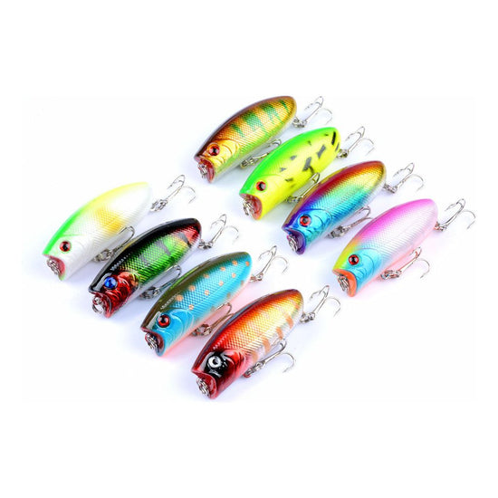 8X 6cm Popper Poppers Fishing Lure Lures Surface Tackle Fresh Saltwater